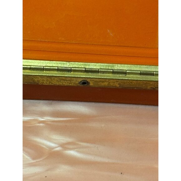 Vintage Dupont Pypalin Lucite Celluloid Vanity Box Pink Hinged Trinket Box - Picture 5 of 8